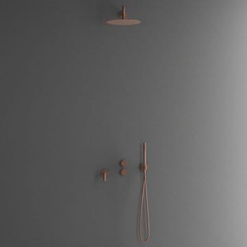 Takduschset Scandtap Steel Harmonized 3X för Inbyggnad