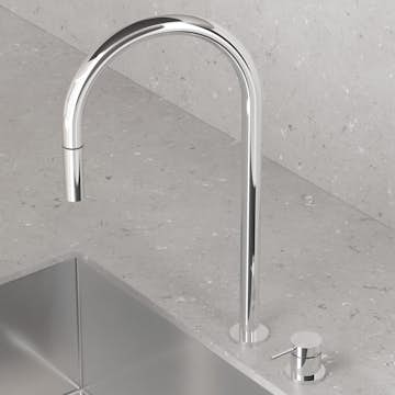 Köksblandare Scandtap Steel Harmonized K2P
