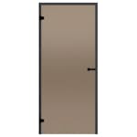 Glasdörr Harvia Black Line Brons 7x19