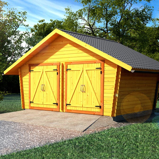 Timmerlada LP Garden R16 Glesa Väggar 16 m2