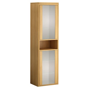 Högskåp DuoBad Vilan med Frostglasdörrar