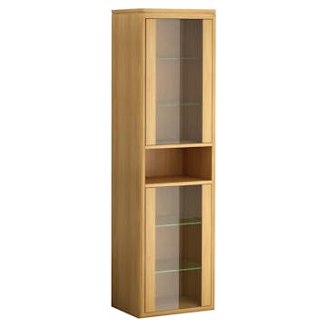 Högskåp DuoBad Vilan med Klarglasdörrar