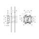 Inbyggnadsdel Axor ShowerCollection för Huvuddusch 240x240 mm