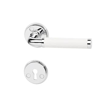 Innerdörrhandtag Habo A384 Vit/Krom