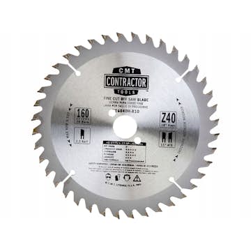 Sågklinga CMT Orange Tools Contractor 160x2,2x20 Z40 W 10 st
