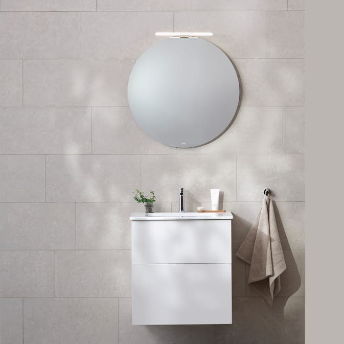 Möbelpaket Miller Badrum New York med Edge Tvättställ och Spegel