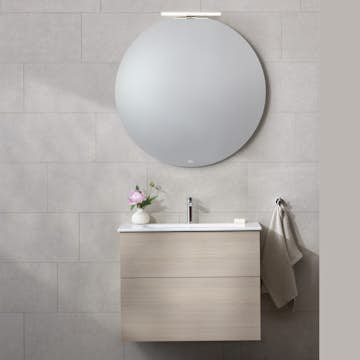 Möbelpaket Miller Badrum New York med Edge Tvättställ och Spegel