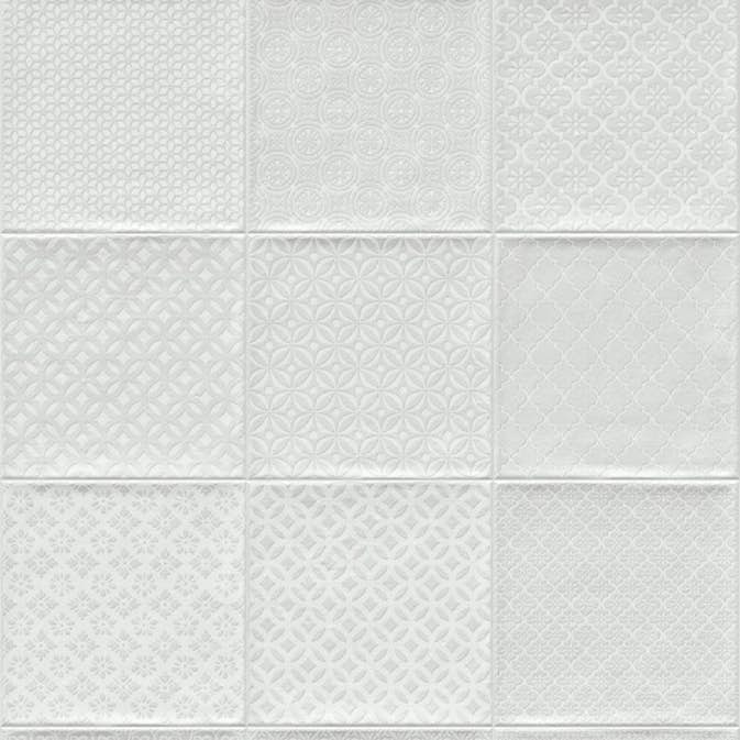 Kakel Tenfors Bugis Vit 20x20 cm