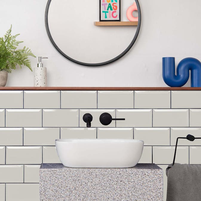 Kakel Tenfors Mugat Blanco 10x20 cm