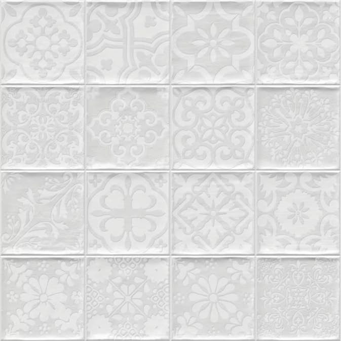 Kakel Tenfors Tamil Vit 13x13 cm