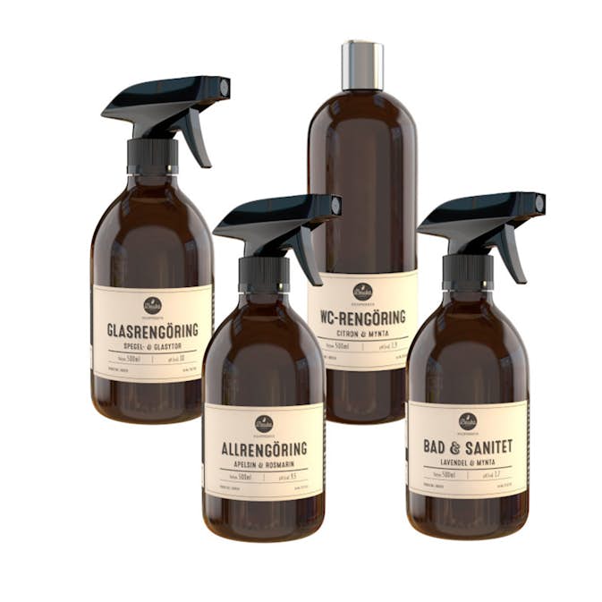Badrumsrengöring Paket Bruka 4 Produkter