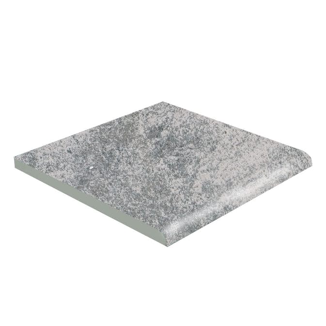 Klinker Hill Ceramic Ocean Bullnose Grå Blank 15x15 cm