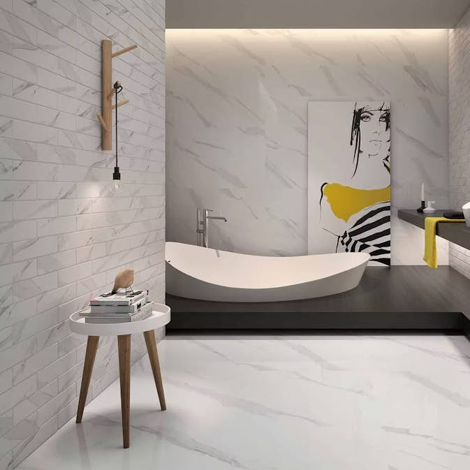 Klinker Tenfors Statuary Vit Matt 30x60 cm