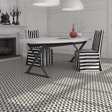 Klinker Lhådös Believe 20x20 cm Svartvit