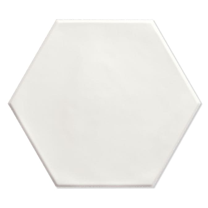 Klinker Hill Ceramic Hexagon Trinidad Vit Matt 15x17 cm