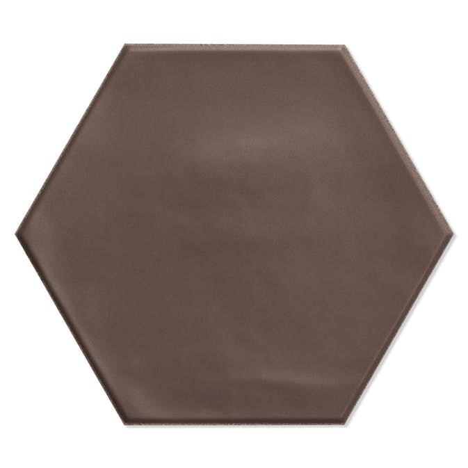 Klinker Hill Ceramic Hexagon Trinidad Brun Matt 15x17 cm