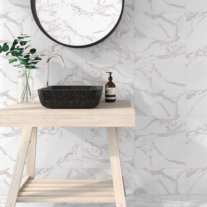 Klinker Hill Ceramic Torano Vit Polerad 30x60 cm
