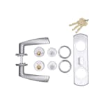 Ytterdörrsats Hvid Interior med Låshus