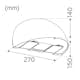 LED-Armatur Hide-a-lite Arc med Uttag