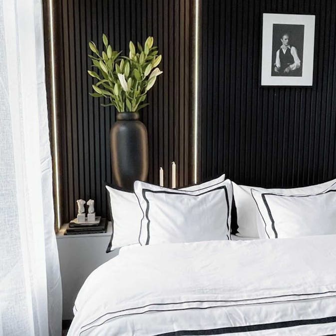 LED-Belysning Wood on wall Akustikpanel Bred