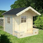 Lekstuga Palmako Sam 2,4 m² Trästuga med Altan