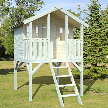 Lekstuga Palmako Toby 2,1 m² Upphöjd Stuga i Trä med Altan