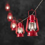 Ljusslinga Gnosjö Konstsmide 8 st Röda Lyktor