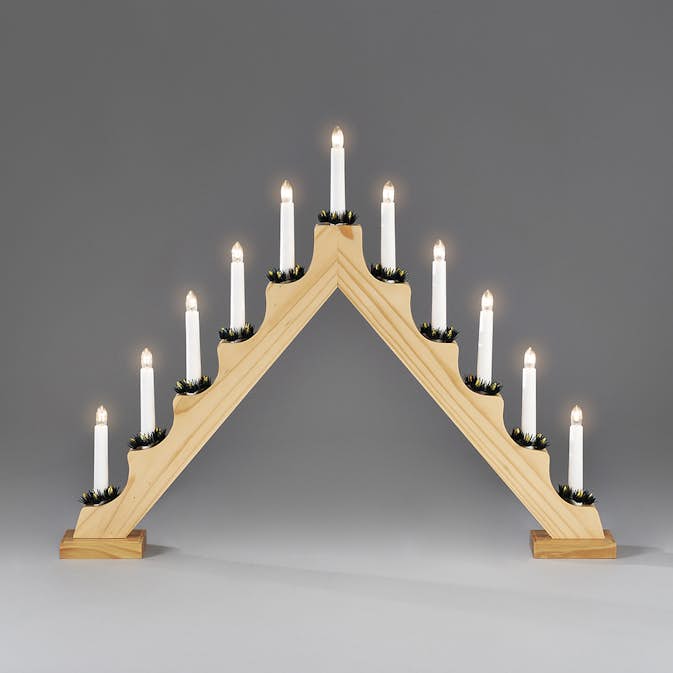 Adventsljusstake Gnosjö Konstsmide 11L med Manschetter