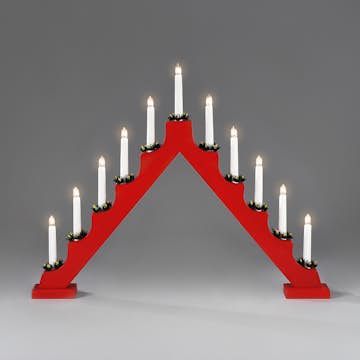 Adventsljusstake Gnosjö Konstsmide 11L med Manschetter