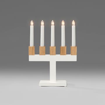 Adventsljusstake Gnosjö Konstsmide 5L Trä