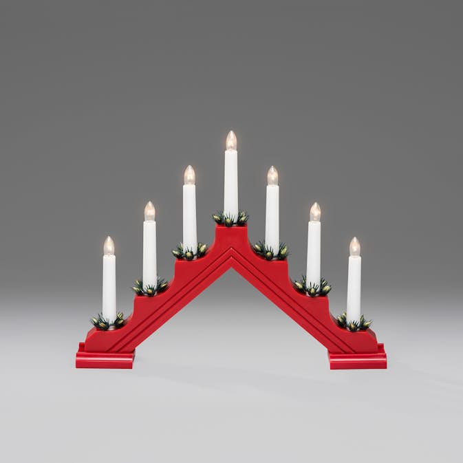 Adventsljusstake Gnosjö Konstsmide 7L H28