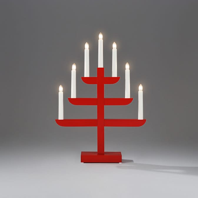 Adventsljusstake Gnosjö Konstsmide 7L på Fot H46