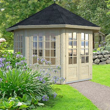 Lusthus Palmako Veronica 7 Trädgårdspaviljon 9,2 m² i Obehandlat Trä