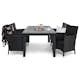 Matgrupp Utomhus Comfort Garden Monaco Bord 220-280 cm med 6 Thor Utefåtöljer