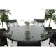 Matgrupp Comfort Garden Round Utemöbel med 6 Sittplatser Runt Bord