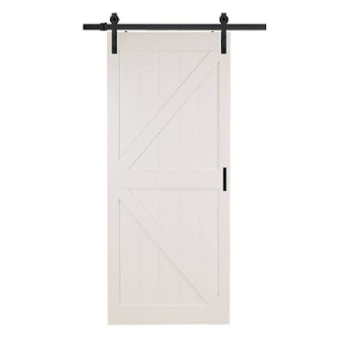 Ladugårdsdörr Mirror Line Loft Vit