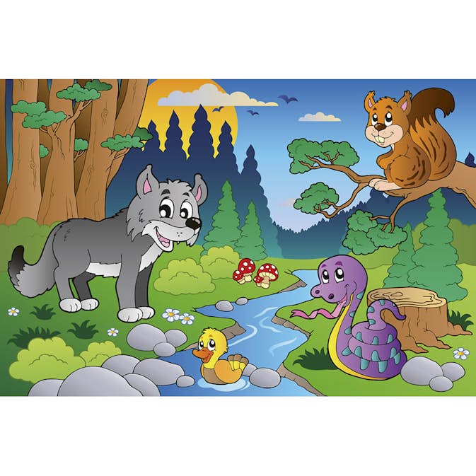 Tapet Dimex Forest Animals