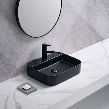 Tvättställ NOURK Rektangulärt Vägghängt/Ovanpåliggande