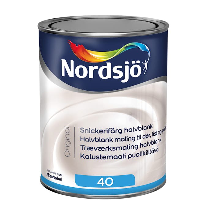 Snickerifärg Nordsjö Original Vit Halvblank