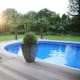 Stålväggspool Planet Pool Premium Inbyggd Oval 8x4,2 m inkl SF8 Stege och Tillbehör