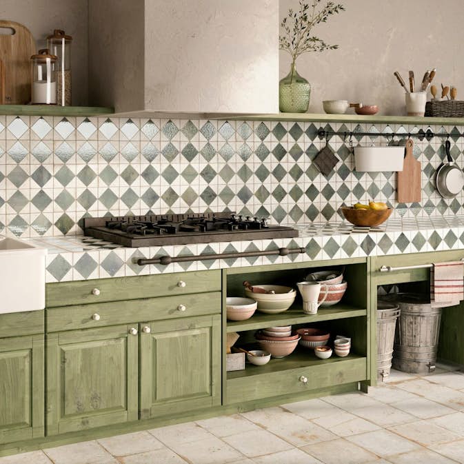 Klinker FS Arles Green LT 33x33 cm