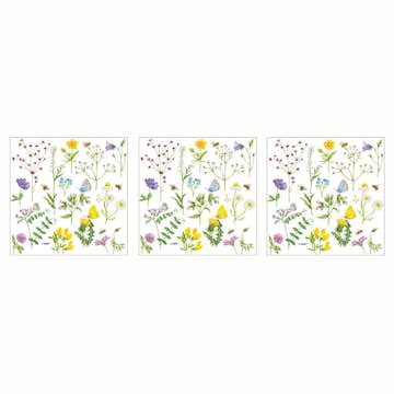 Servett Paperproducts Design Cornflowers 33x33 cm 3 st 20-pack