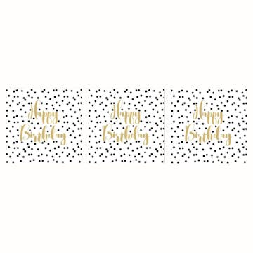 Servett Paperproducts Design Birthday Confetti 33x33 cm 3 st 20-pack