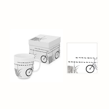 Gåvoset Paperproducts Design Atelier Atlantique Mugg 40 cl + Servett