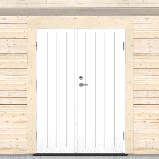 Pardörr Sveadörren Kall Grundmålad