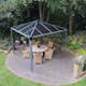 Pergola gop Palermo 3000 9 m² med Takventil
