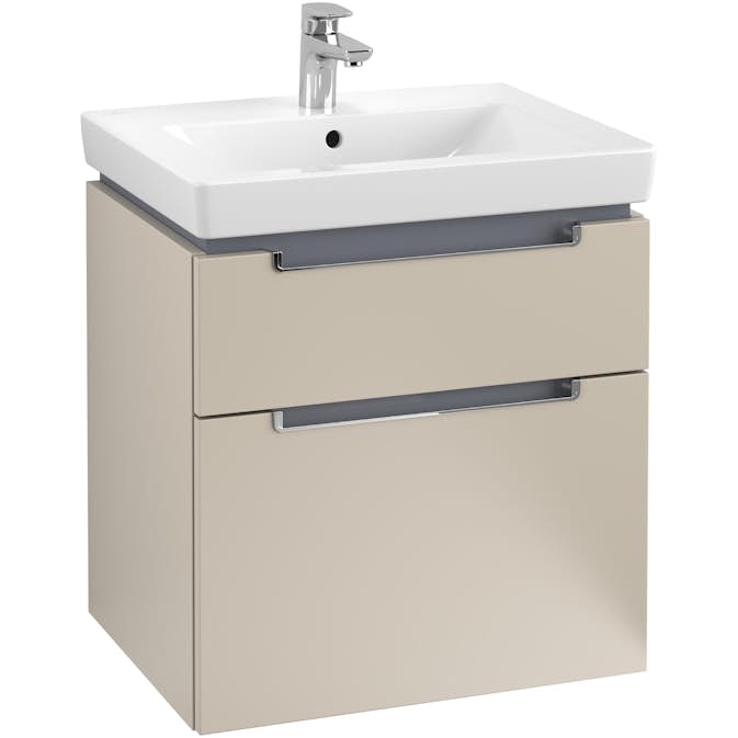 Tvättställsskåp Villeroy & Boch Subway 2.0 med 2 Lådor