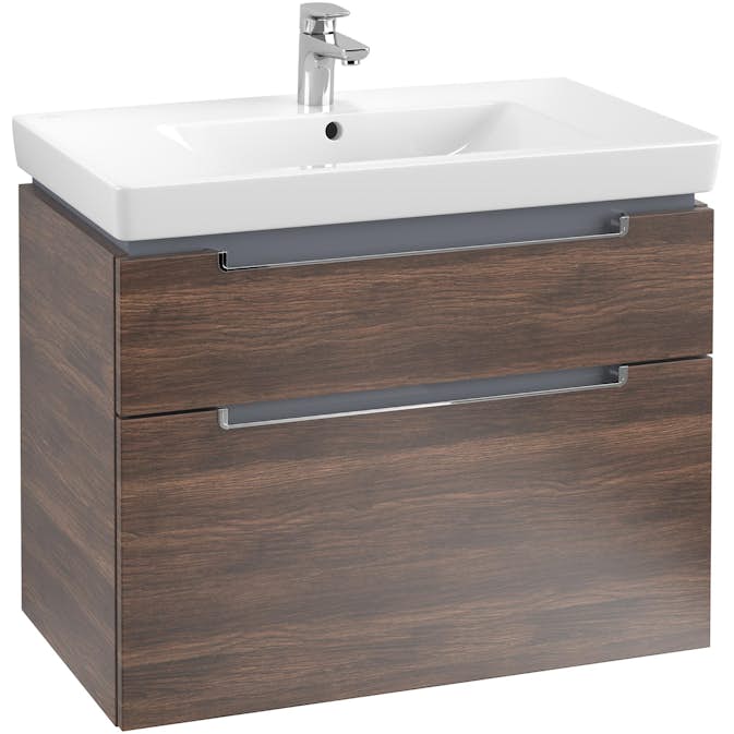 Tvättställsskåp Villeroy & Boch Subway 2.0 med 2 Lådor för Skåpstvättställ