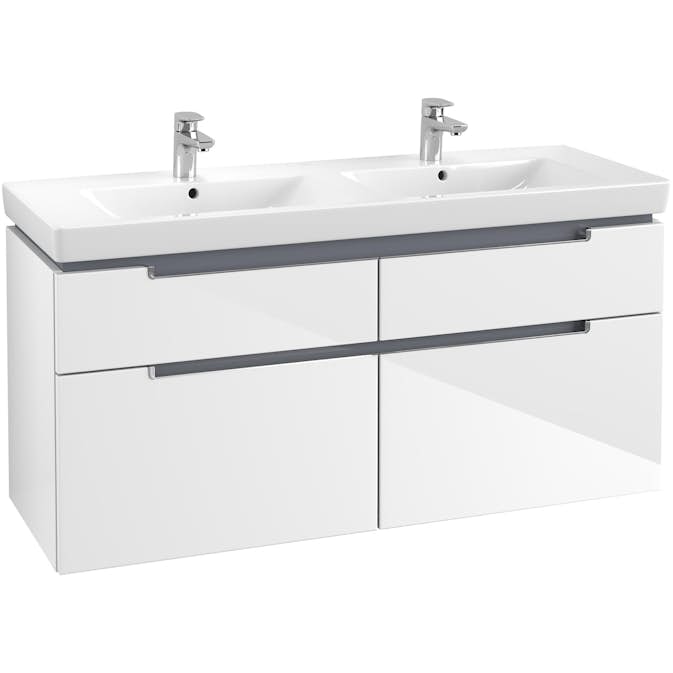 Tvättställsskåp Villeroy & Boch Subway 2.0 för Dubbla Tvättställ