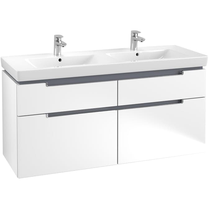 Tvättställsskåp Villeroy & Boch Subway 2.0 för Dubbla Tvättställ